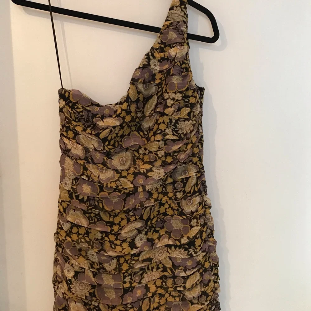 Zara NWT floral draped dress size small - Picture 7 of 12